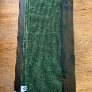 Ganni Large Green Wool-Blend Scarf, NWT